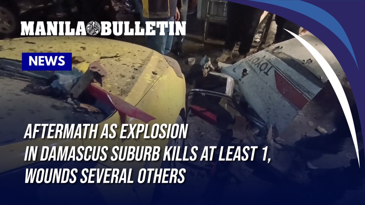 Aftermath as explosion in Damascus suburb kills at least 1, wounds several others
