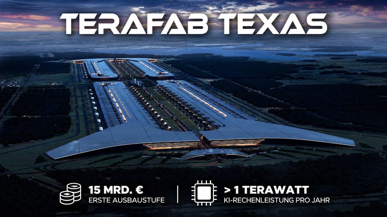 Tesla Terafab Texas: Mehr als 1 Terawatt KI-Power pro Jahr
