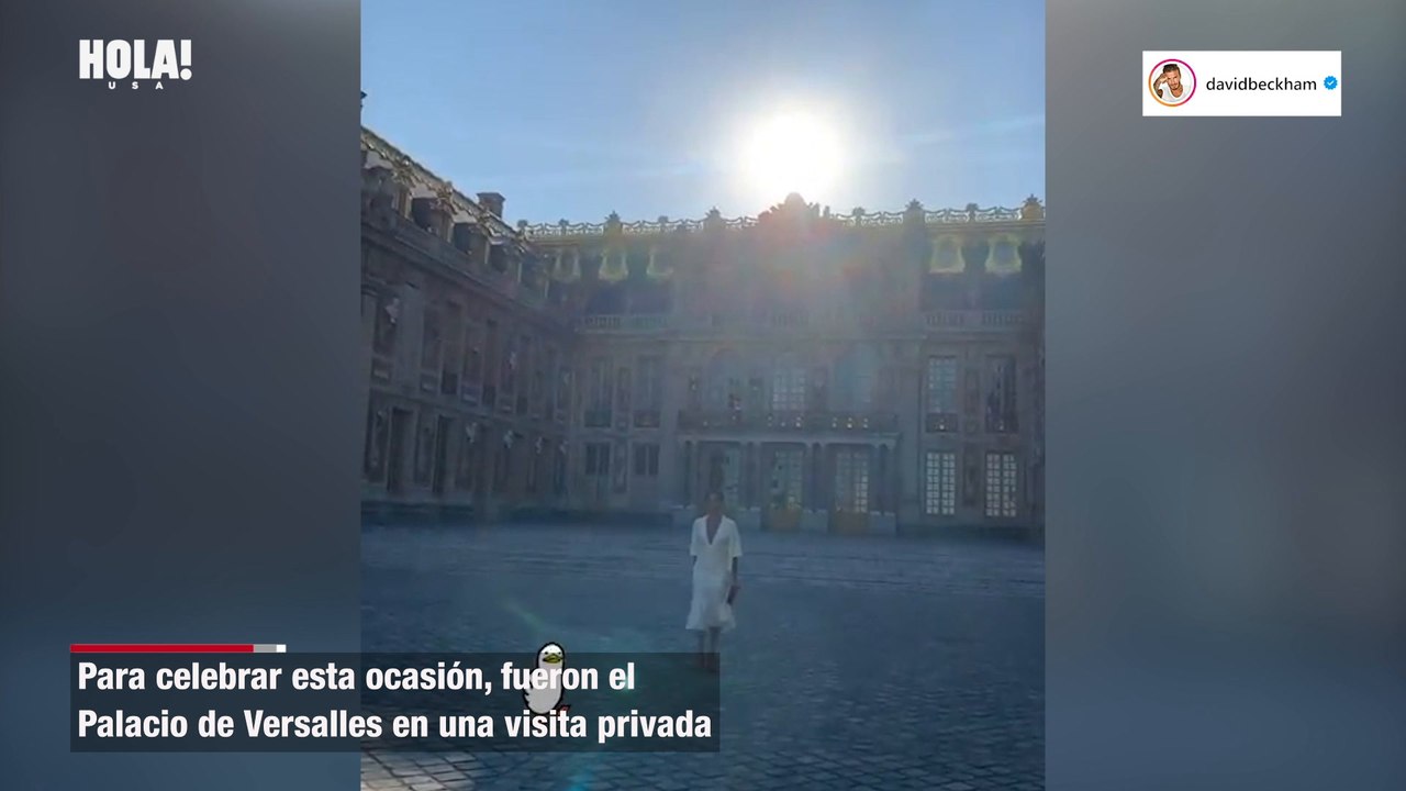 David y Victoria Beckham celebran su aniversario en el Palacio de Versalles