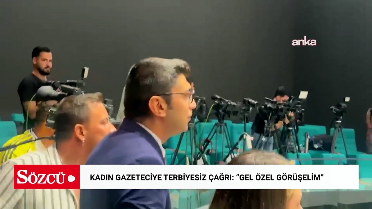 Kadın gazeteciye terbiyesiz çağrı: "Gel özel görüşelim"