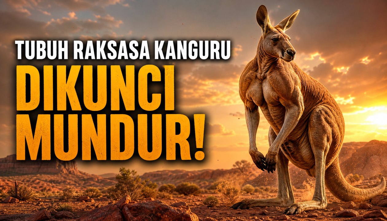 Mengapa Tubuh Raksasa Kanguru Dikunci untuk Tidak Bisa Melangkah Mundur?