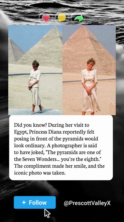 The Sweet Compliment That Made Princess Diana Smile at the Pyramids