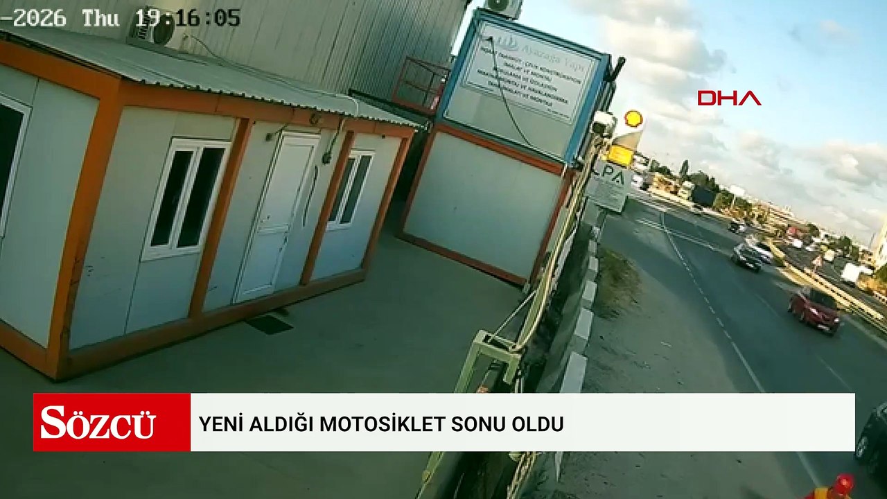 Yeni aldığı motosiklet sonu oldu