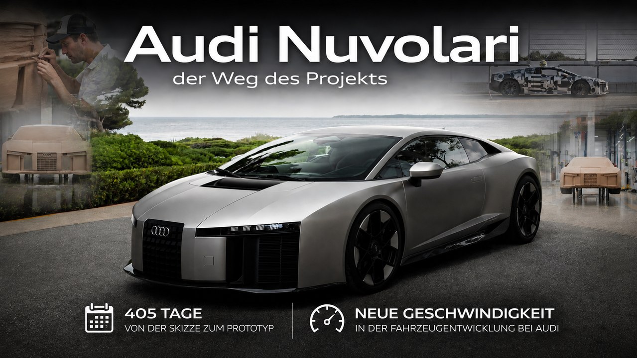 Audi Nuvolari: In 405 Tagen von der Skizze zum fahrbaren Prototyp