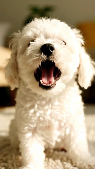 Bichon Frise Cute Puppy Barking So Charming 2026