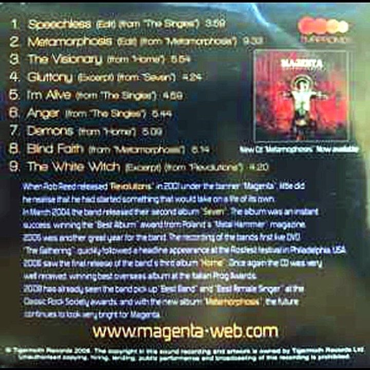 Magenta – The Collection ; Prog Rock  2008.