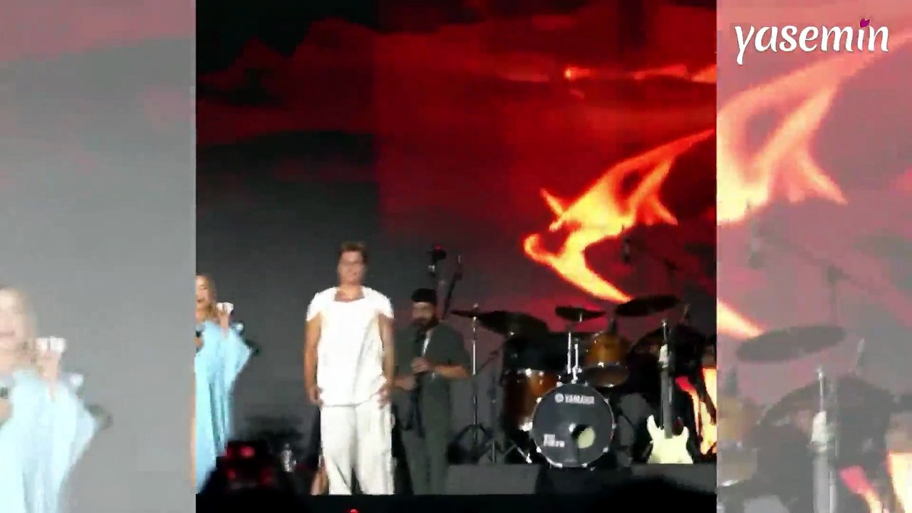 Kibariye konserinde dansçının hareketleri şaşkına uğrattı: Masadan atlayıp kendini yerlere attı