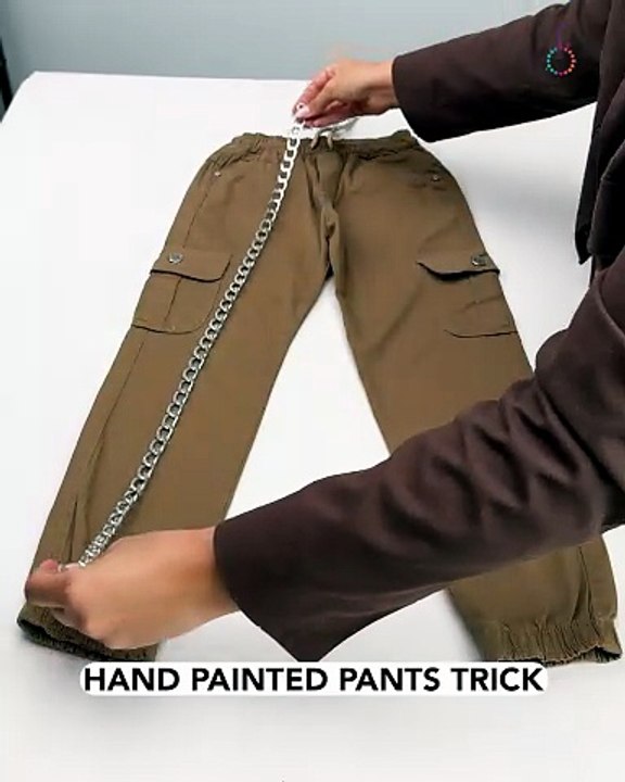 Edgy style starts with painted pants