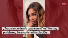 Serena Williams y el ingenioso truco para trabajar desde casa y cuidar de su hija Olympia