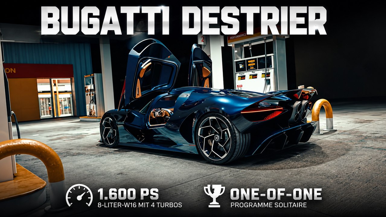Bugatti Destrier: W16-Power im maßgeschneiderten Einzelstück
