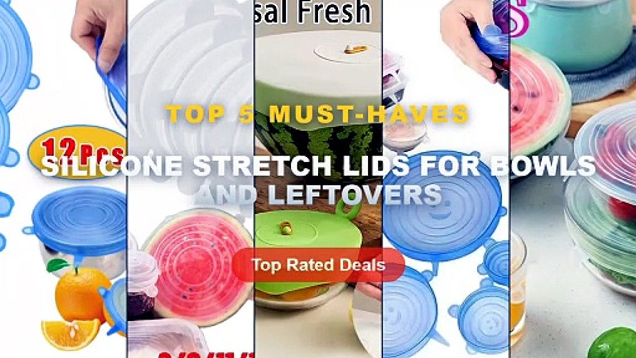 Top 5 Best Silicone Stretch Lids For Bowls And Leftovers (Must Have!)
