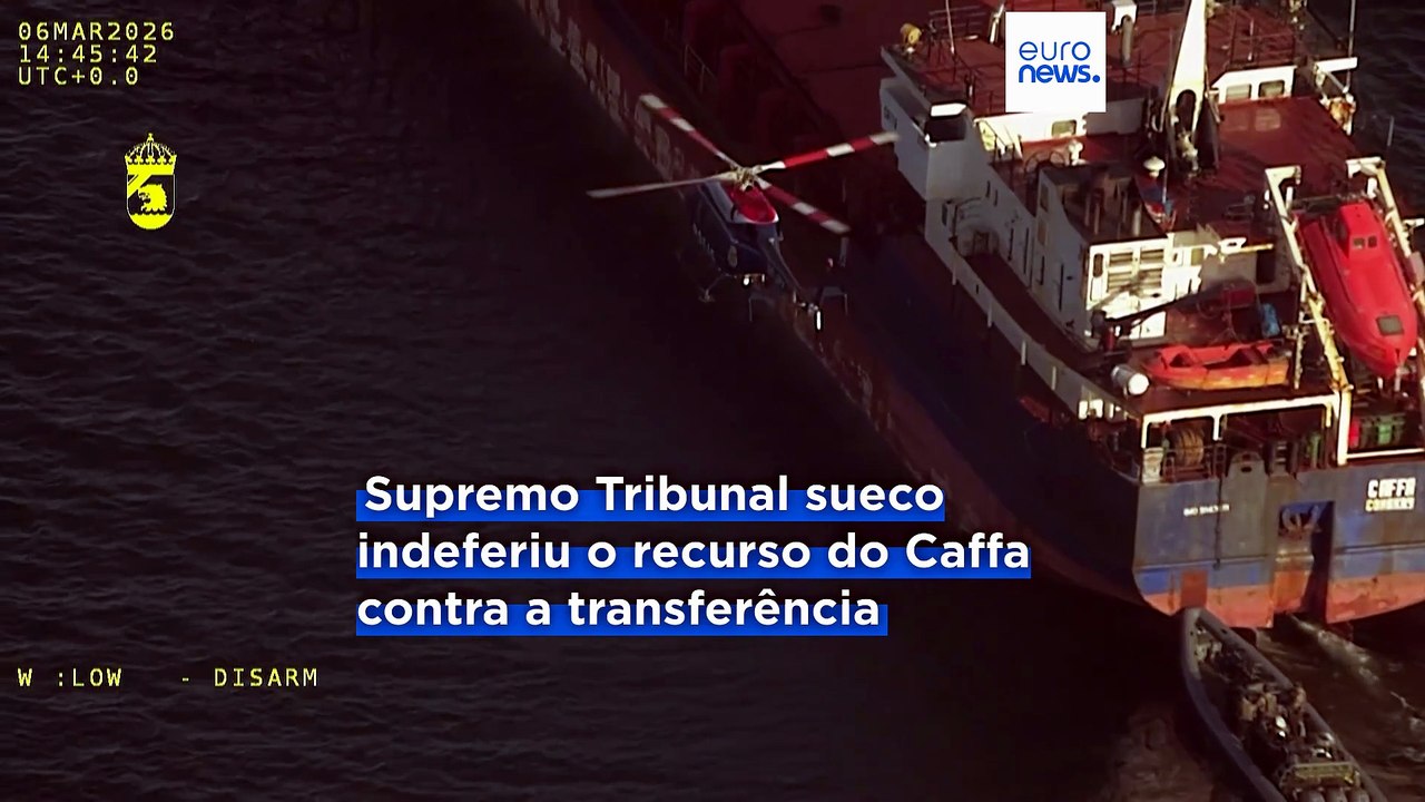Suécia entrega navio da "frota fantasma" russa à Ucrânia