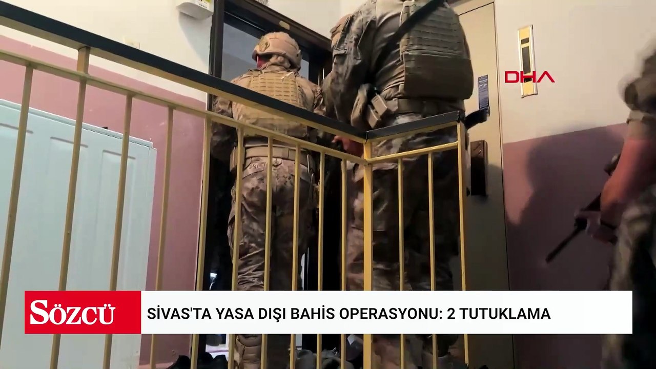 Sivas'ta yasa dışı bahis operasyonu: 2 tutuklama