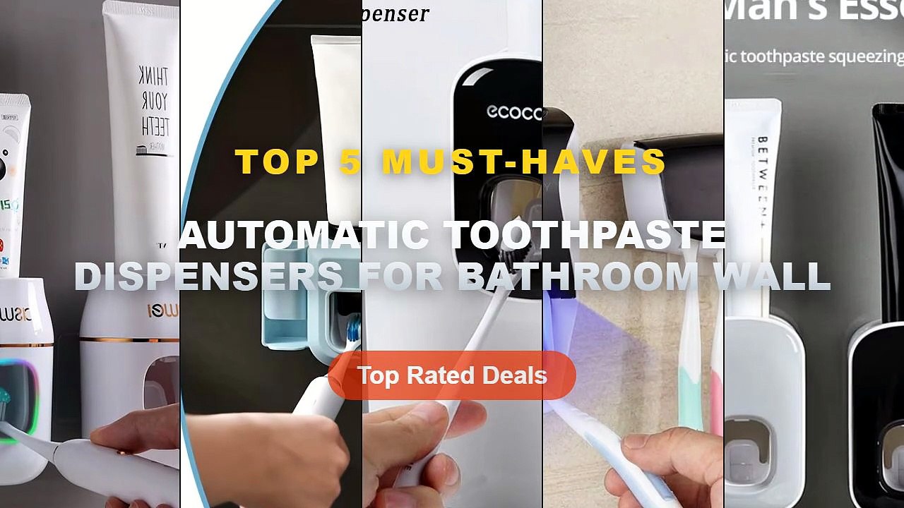Why Everyone Is Buying Automatic Toothpaste Dispensers For Bathroom Wall - Creative Automatic Toothpaste Dispenser Wall ...