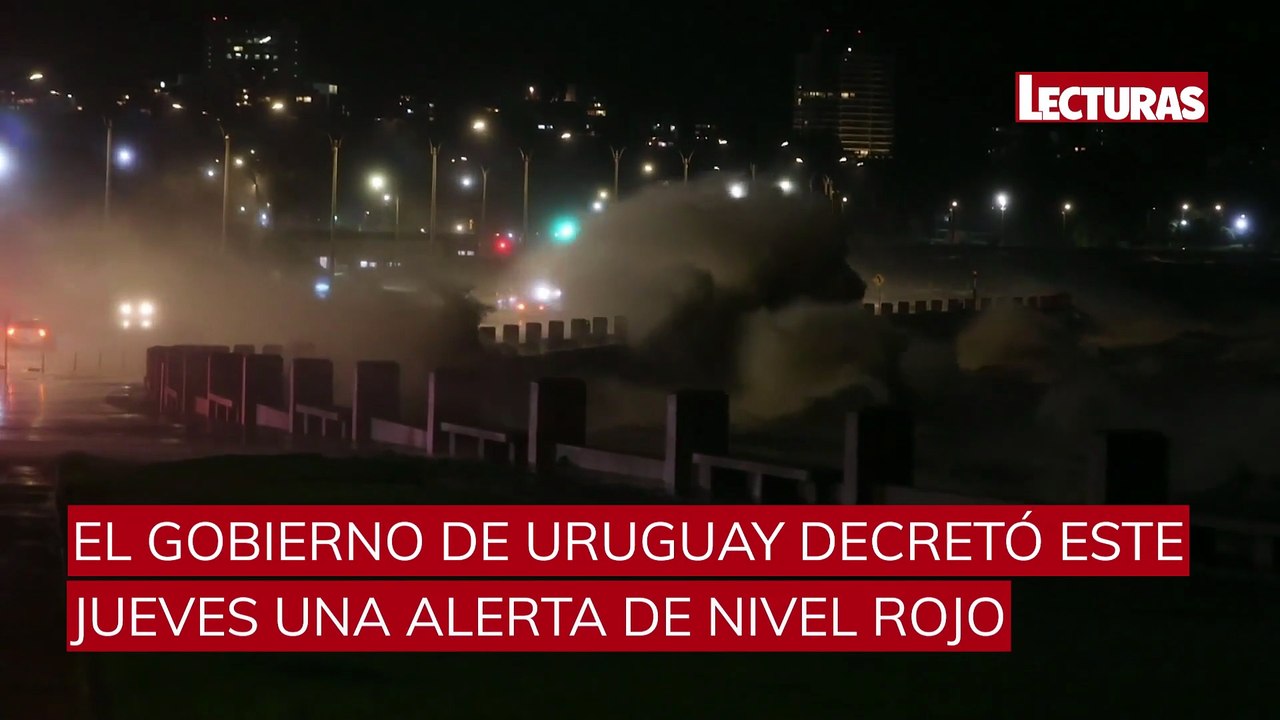 Uruguay declara la alerta roja por un tifón que ha dejado ya un fallecido