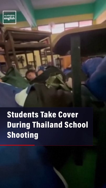 Students Take Cover During Thailand School Shooting