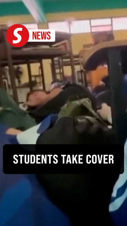 Moments of students in Thai school shooting take cover and run for their lives