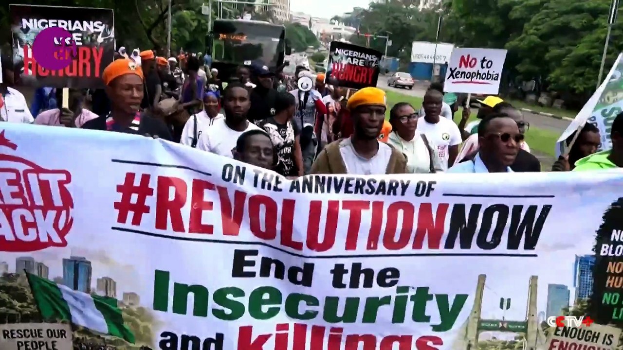 Protesters take to Nigerian streets, demanding urgent economic relief