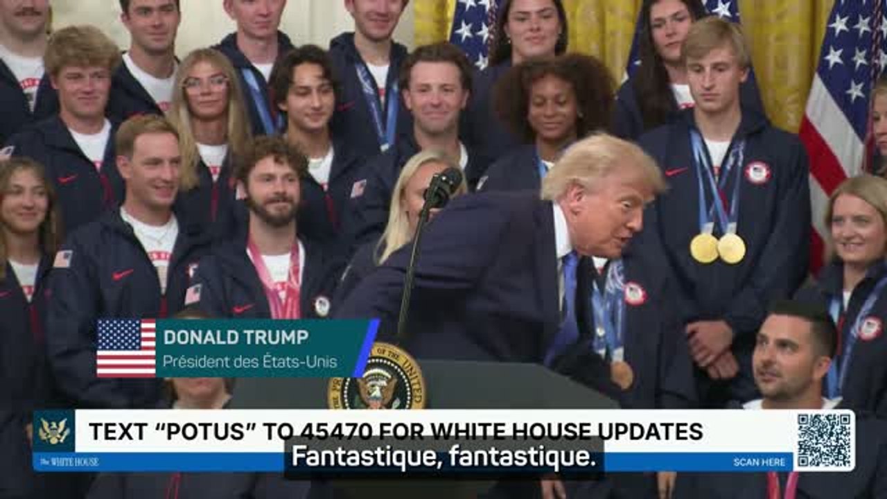 JO d'hiver - Trump célèbre les champions olympi...