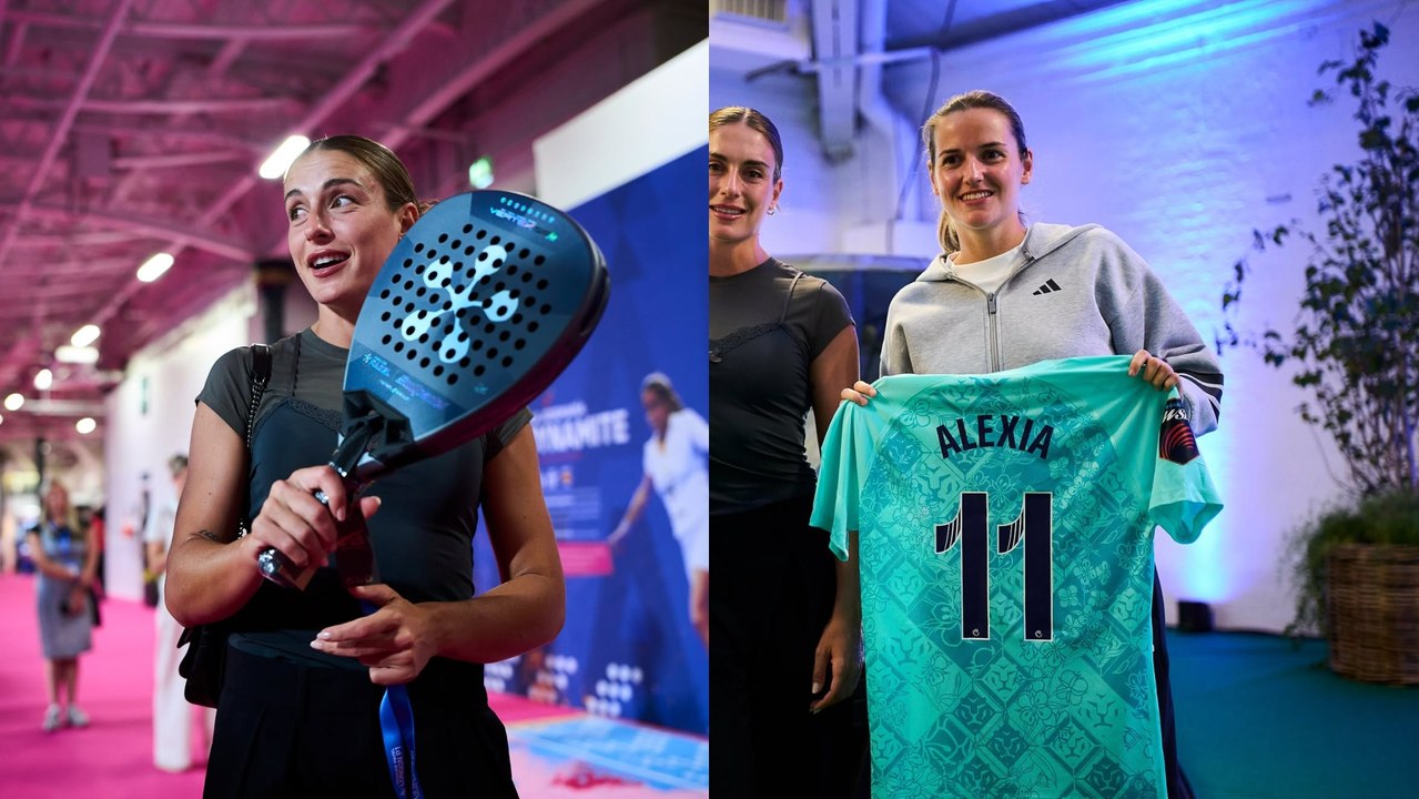 Alexia Putellas disfruta del pádel en Londres antes de iniciar su nueva aventura