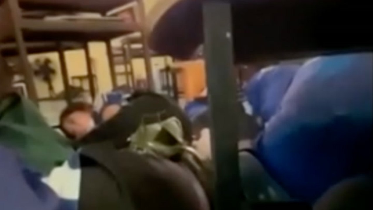 Terrified Thai school students take cover in classroom during shooting