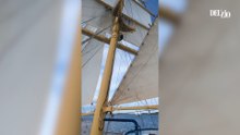 Sur le pont du Star Flyer sur la mer des Caraïbes