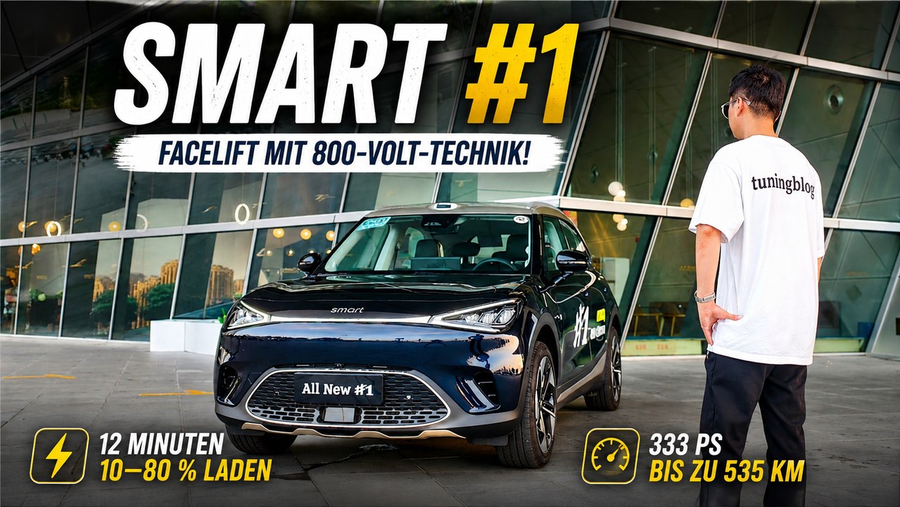 Smart #1 535 Ultra: In nur 12 Minuten von 10 auf 80 Prozent