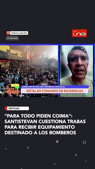 "Para todo piden coima":Santistevan cuestiona trabas para recibir equipamiento destinado a los bomberos