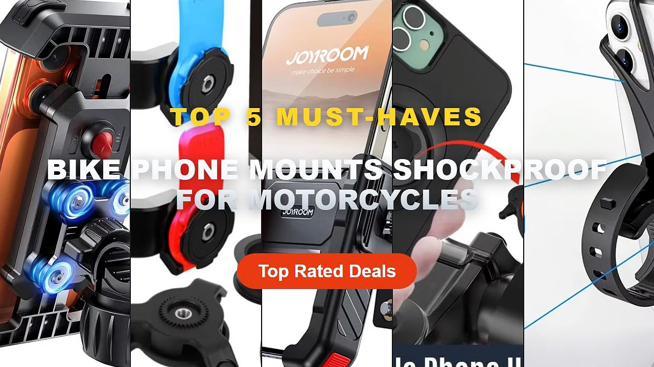 Amazing Bike Phone Mounts Shockproof For Motorc...