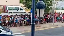 Colas de menores inmigrantes en Ceuta
