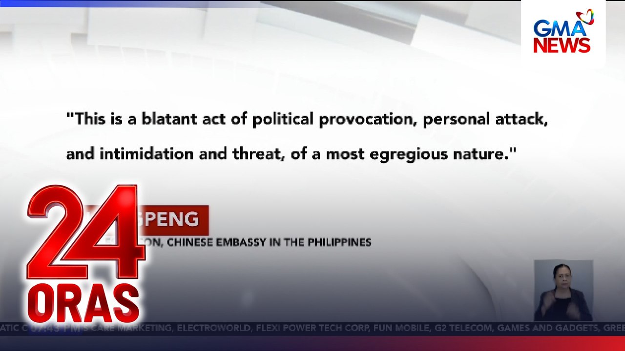 Chinese Embassy, kinondena ang mga kabaon na ikinalat sa Metro Manila | 24 Oras