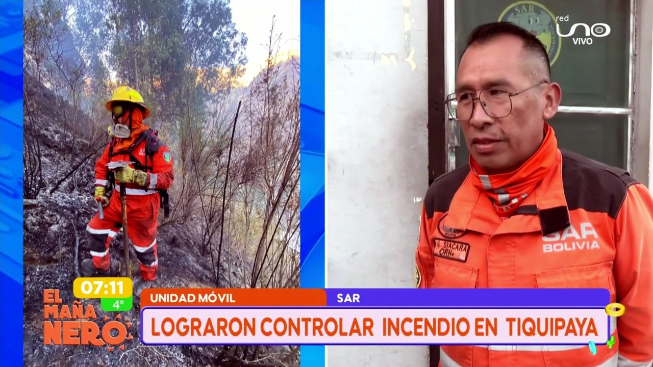 LOGRARON CONROLAR INCENDIO TIQUIPAYA