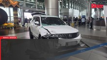 Tertekan pedal minyak, SUV rempuh pintu lapangan terbang Kota Kinabalu