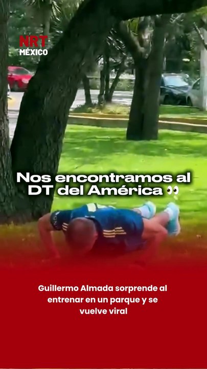 Guillermo Almada sorprende al entrenar en un parque y se vuelve viral