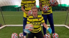 Goalkeeper reaction drill