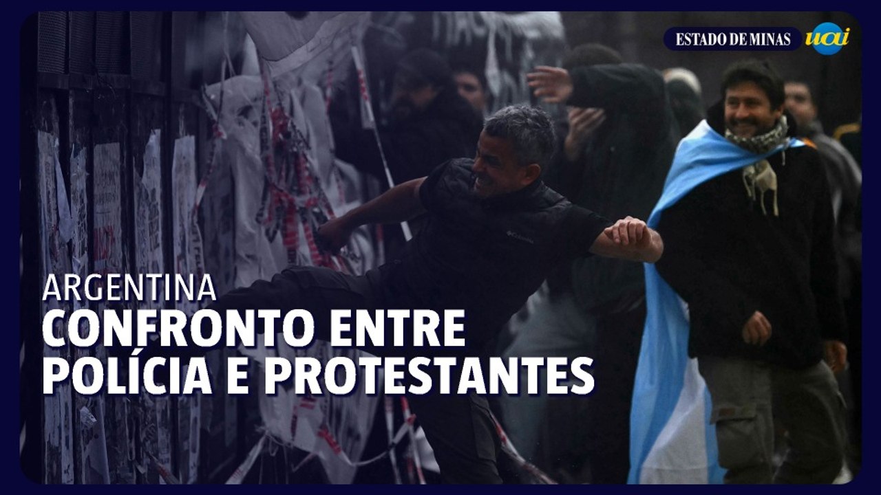 Protesto contra projeto de lei termina em confronto na Argentina