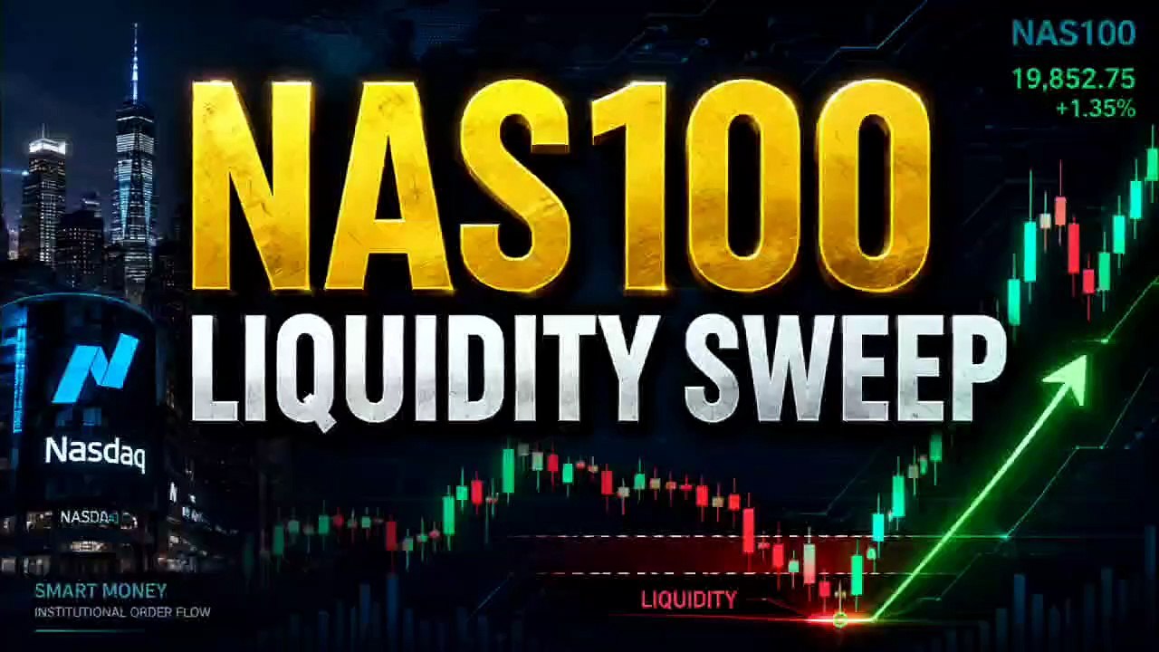 NAS100 Institutional SMC Analysis | Market Structure & Liquidity Zones