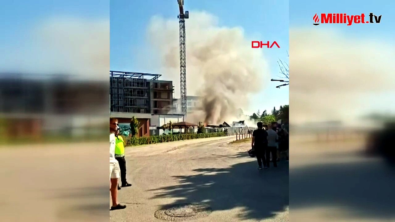 Tuzla'da işçi konteynerinde yangın! Çok sayıda ekip sevk edildi