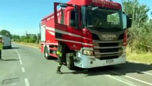 Rogo di Campi Bisenzio: brucia un capannone. Le immagini dal drone