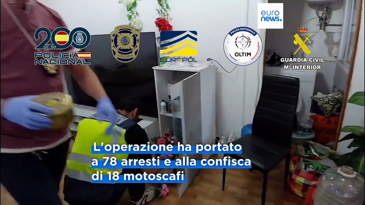 Smantellata in Spagna maxi rete di traffico di migranti e droga nel Mediterraneo: 78 arresti