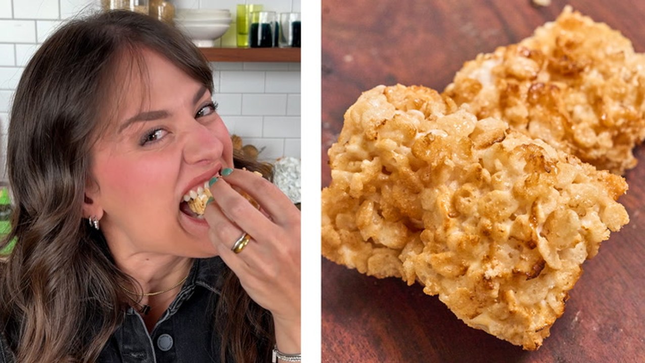 How to Make Gooey Toasted Rice Krispie Treats