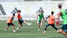 Entrenamiento del Real Madrid previo al partdo amistoso ante el Ferencváros