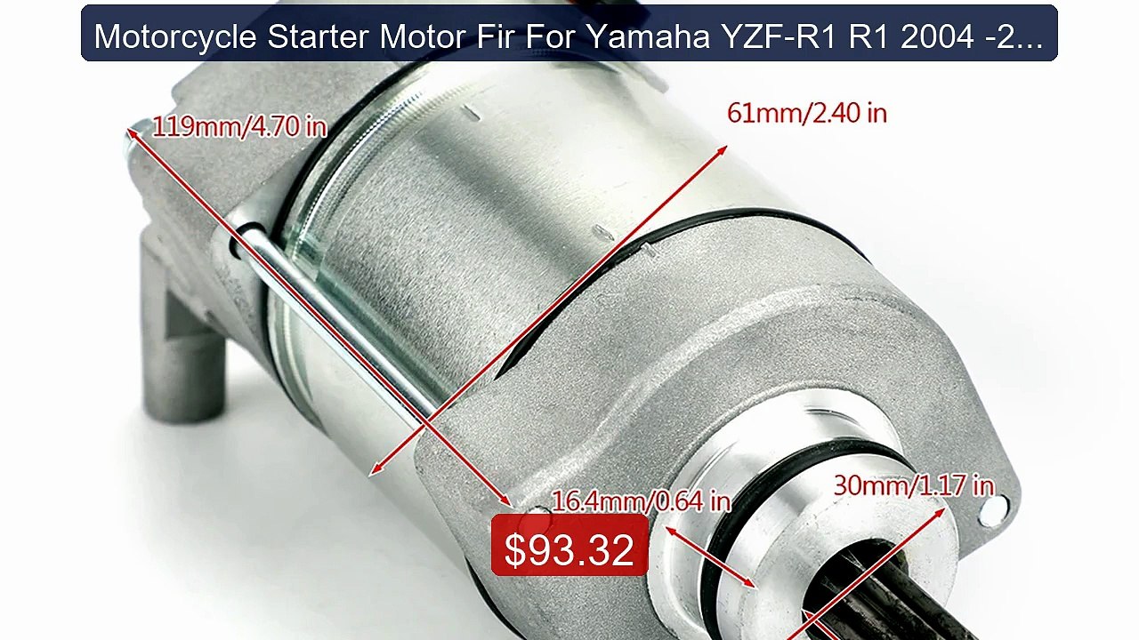 Motorcycle Starter Motor Fir For Yamaha YZF-R1 R1 2004 -2008 E... -- Hot Deal 2026 | Limited Offer!