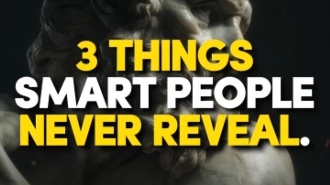 3 Things Smart People Never Reveal | Stoicism