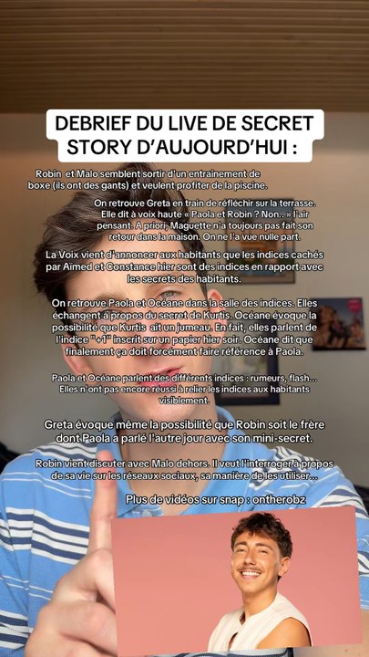 DEBRIEF DU LIVE DE SECRET STORY 👁️