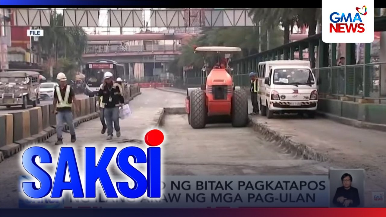 EDSA, tadtad ng bitak pagkatapos ng ilang araw ng mga pag-ulan | Saksi ...