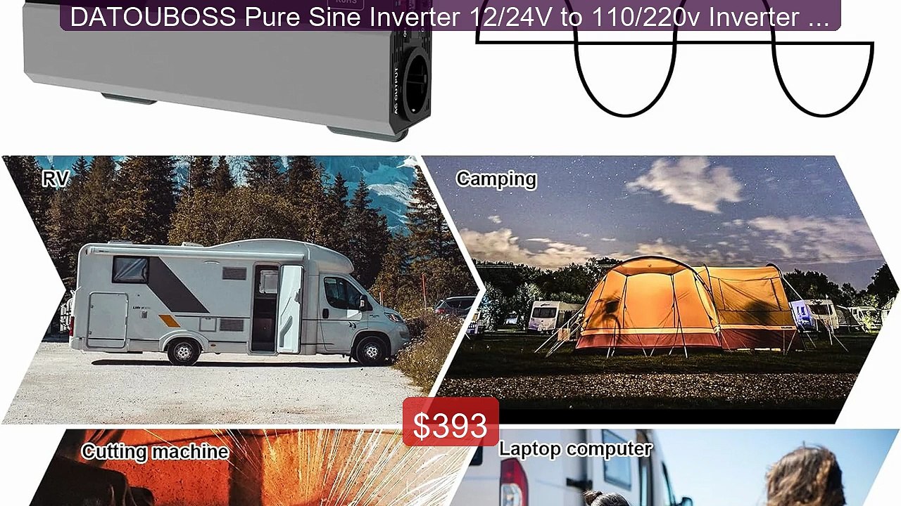 DATOUBOSS Pure Sine Inverter 12/24V to 110/220v Inverter DC to... -- Hot Deal 2026 | Limited Offer!