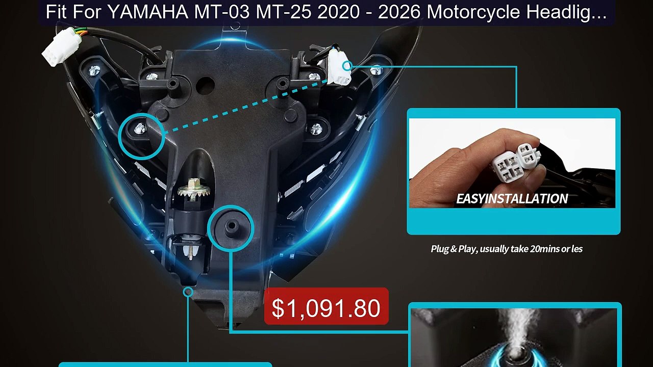 Fit For YAMAHA MT-03 MT-25 2020 - 2026 Motorcycle Headlight Headla... -- Best Deal 2026 | Shop Now!