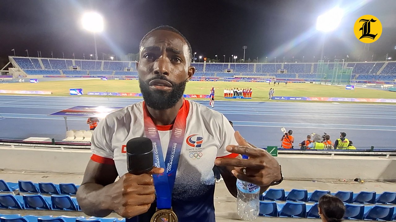 Yohandri Andújar, ganador de medalla de oro en el 4x100 masculino, pide una casa, que se le debe