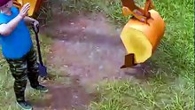 Brothers Build A Dirt Wall To Stop A Flood